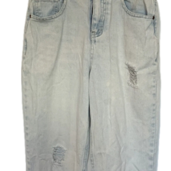 Kids Light Blue Distressed Jeans - Picture 2 of 2